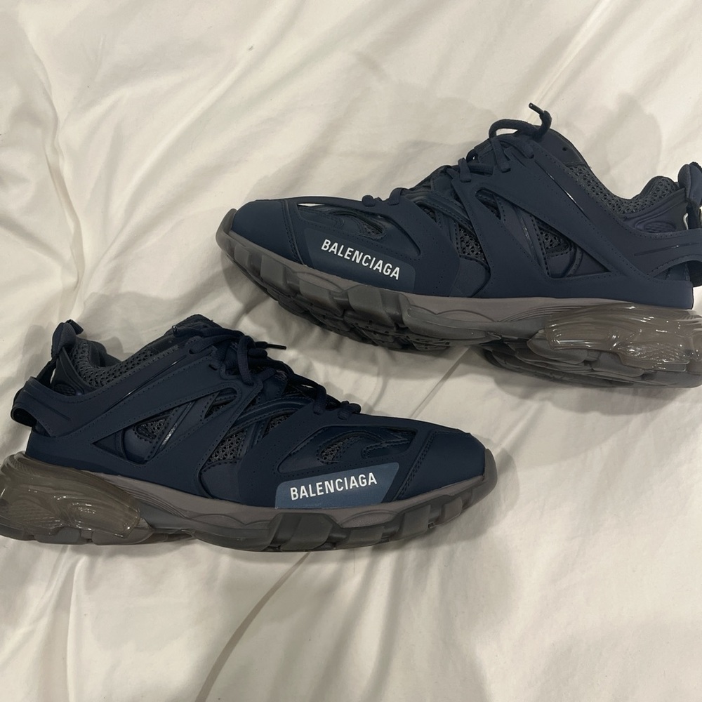 balenciaga track sneakers navy blue and clear sole size 9.5 - Picture 8 of 8